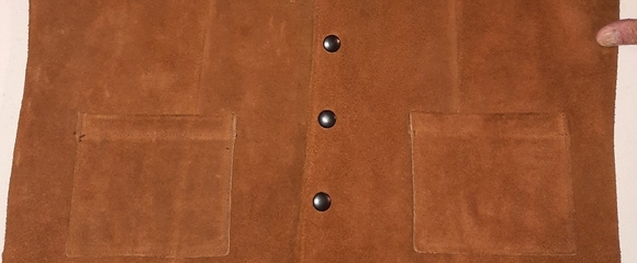 Rich Brown Western Leather Fringe Vest Size 42 Excellent Used Condition - Picture 5 of 7